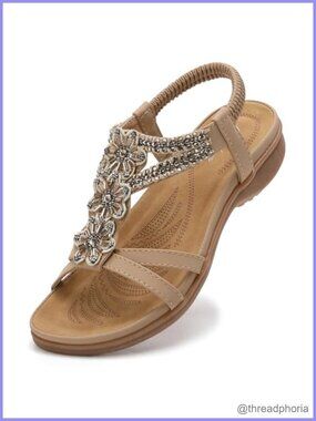 Handmade Arch Support Sandals for Women Comfort Walking Orthopedic Bohemian